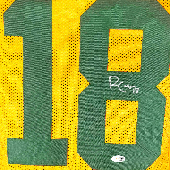 Randall Cobb Signed Green Bay Yellow Football Jersey (JSA)