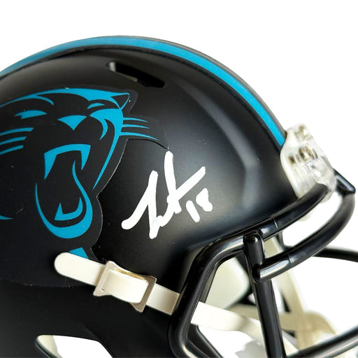 Jalen Coker Signed Carolina Panthers Alt 2022 Speed Mini Football Helmet (JSA)