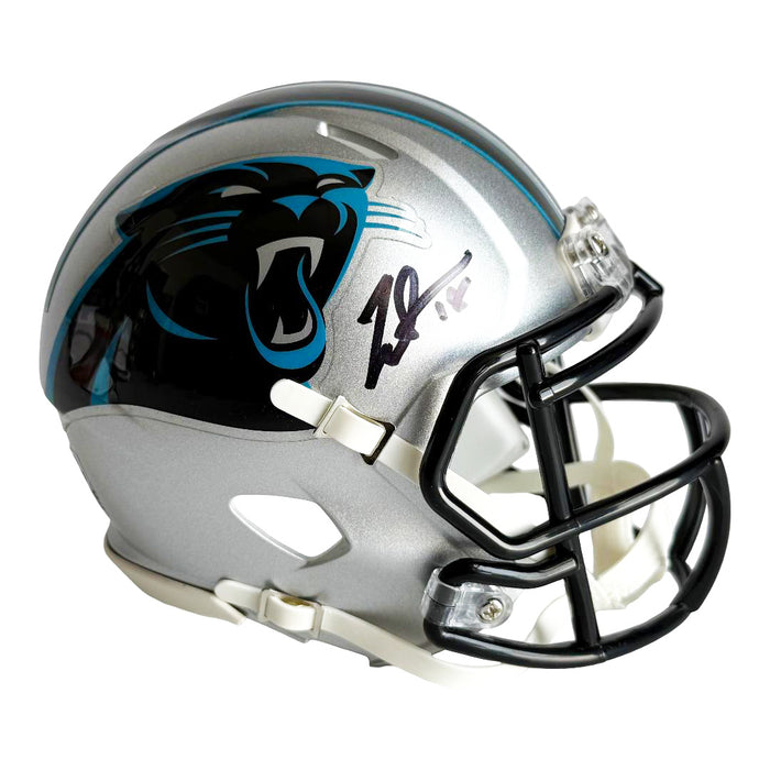 Jalen Coker Signed Carolina Panthers Speed Mini Football Helmet (JSA)