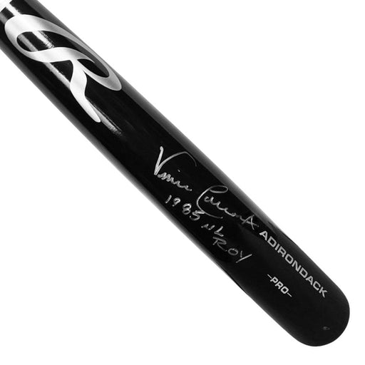 Vince Coleman Signed 85 ROY Inscription Rawlings Black Baseball Bat (JSA) - RSA