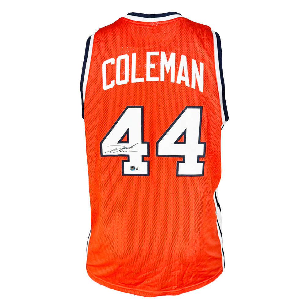 Derrick Coleman Signed Syracuse College Orange Basketball Jersey (Beckett)