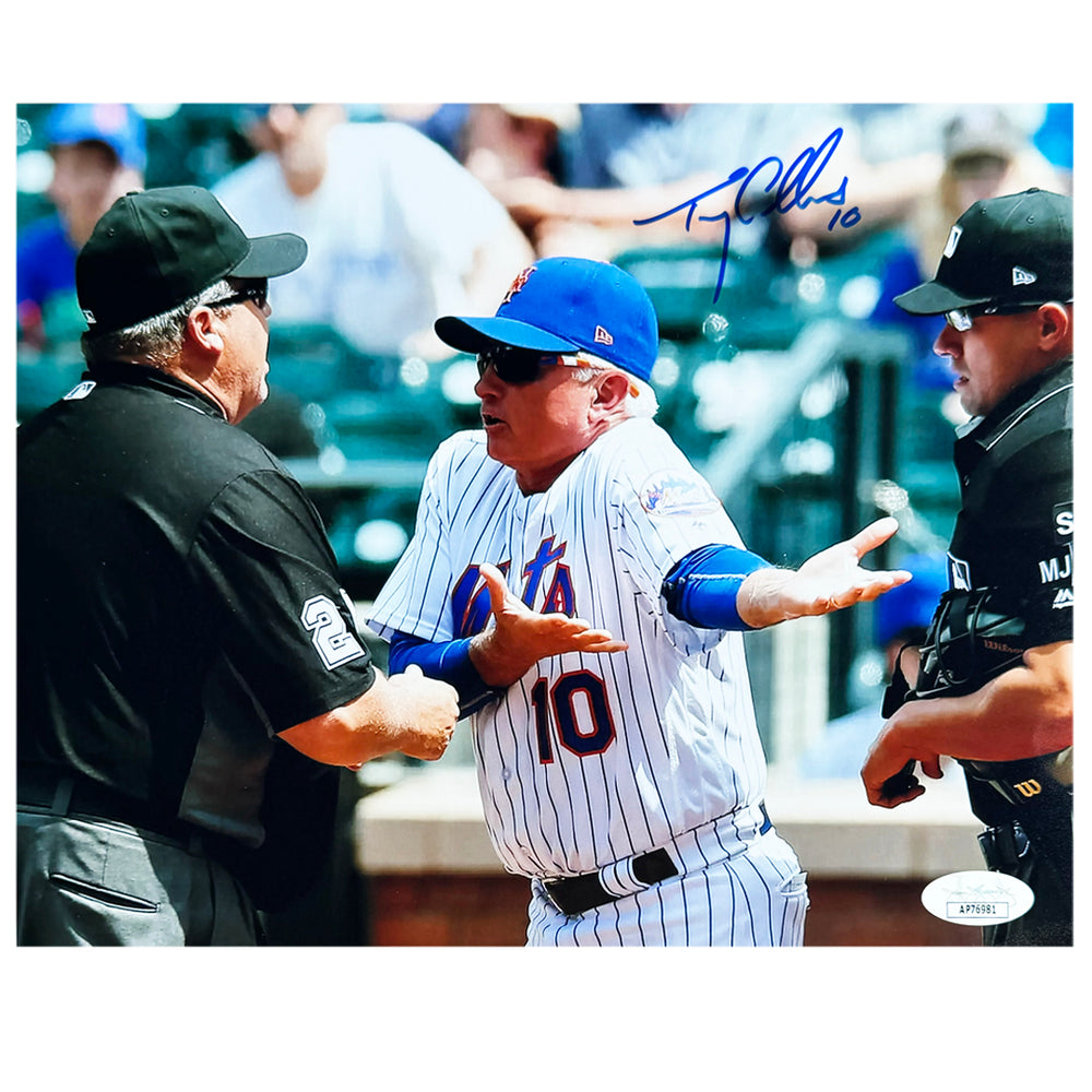 Terry Collins Signed New York Pose 1 Baseball 8x10 Photo (JSA)