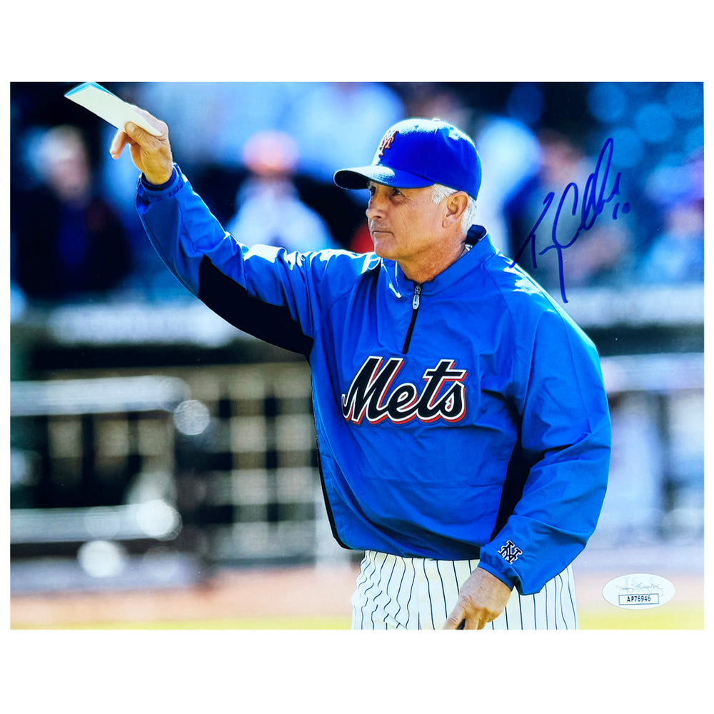 Terry Collins Signed New York Pose 2 Baseball 8x10 Photo (JSA)