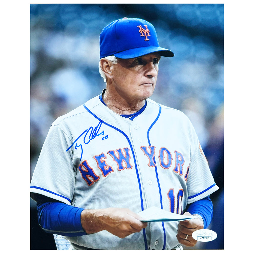 Terry Collins Signed New York Pose 5 Baseball 8x10 Photo (JSA)