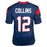 Nico Collins Signed Houston Blue Football Jersey (Beckett)