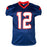 Nico Collins Signed Houston Navy Game Style Football Jersey (JSA)