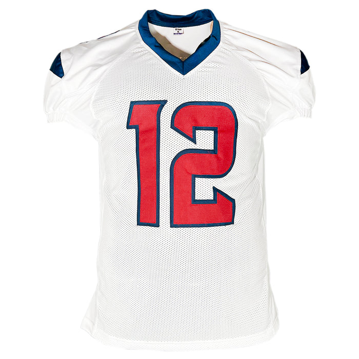 Nico Collins Signed Houston White Game Style Football Jersey (JSA)