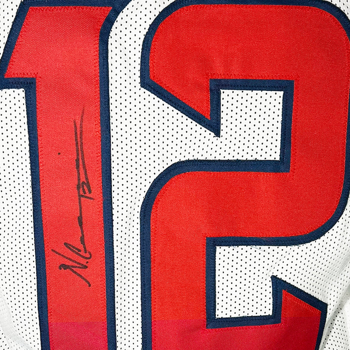 Nico Collins Signed Houston White Game Style Football Jersey (JSA)