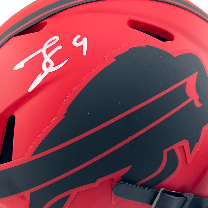 James Cook Signed Buffalo Bills Rave Mini Football Helmet (Beckett)