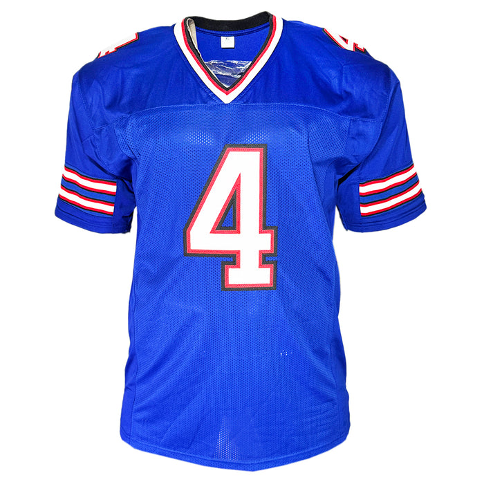 James Cook Signed Buffalo Blue Football Jersey (Beckett)