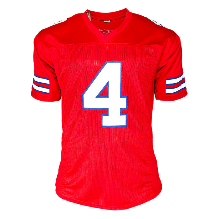 James Cook Signed Buffalo Red Football Jersey (Beckett)