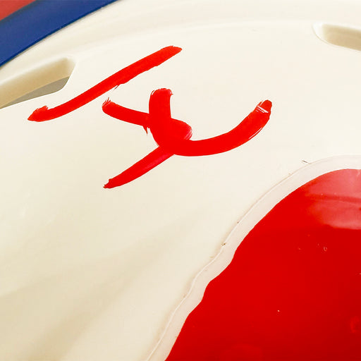 James Cook Signed Buffalo Bills Retro Speed Mini Football Helmet (Beckett)