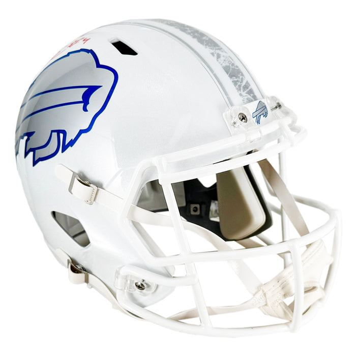 James Cook Signed Buffalo Bills Rivalries Speed Full-Size Replica Football Helmet (Beckett)