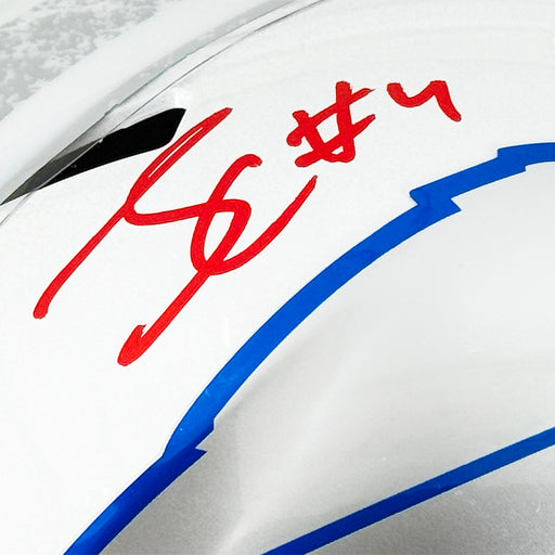 James Cook Signed Buffalo Bills Rivalries Speed Full-Size Replica Football Helmet (Beckett)