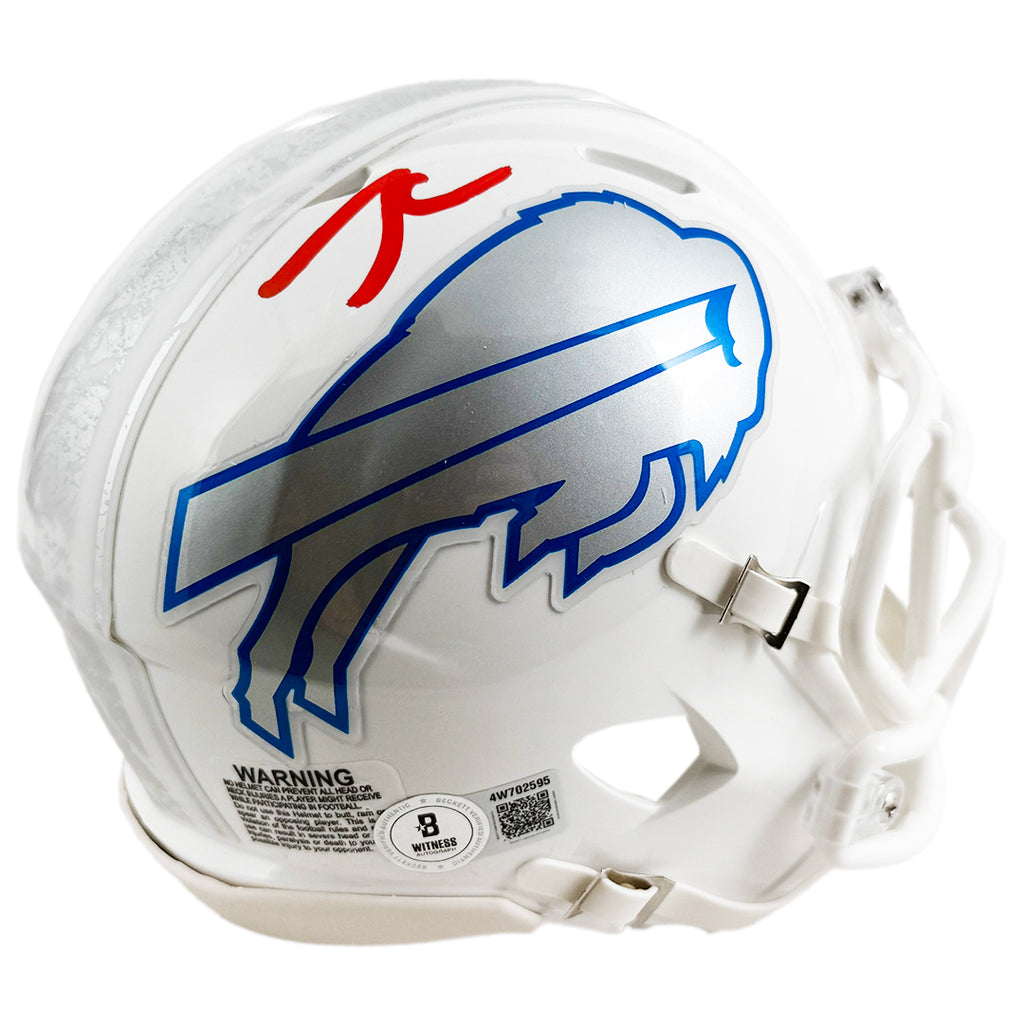 buffalo bills speed mini football helmet James Cook Signed Rivalries ( — RSA FOTOBETTER Tripod Center Column scale replica of their Net Weight:16.6 oz Brand_Supernatural Big Baits