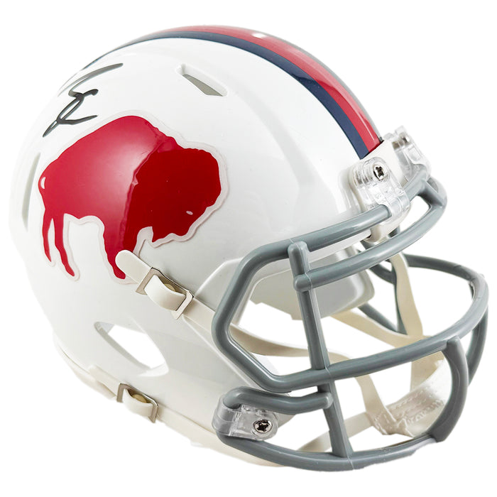 James Cook Signed Buffalo Bills Throwback 63-73 Speed Mini Football He — RSA