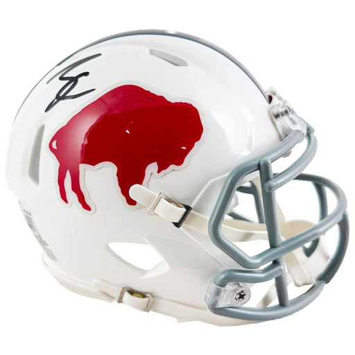 James Cook Signed Buffalo Bills Throwback 63-73 Speed Mini Football Helmet (Beckett)