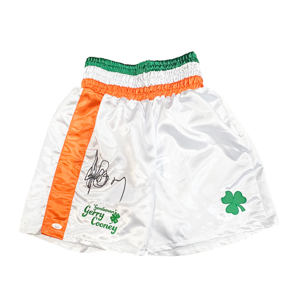 Gerry Cooney Signed White Boxing Trunks (JSA)