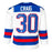 Jim Craig Signed 1980 Gold Inscription Team White Hockey Jersey (PSA)