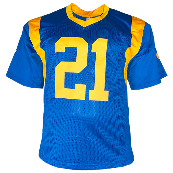 Nolan Cromwell Signed 1990's All Decade Team Inscription Los Angeles Royal Blue Football Jersey (JSA)