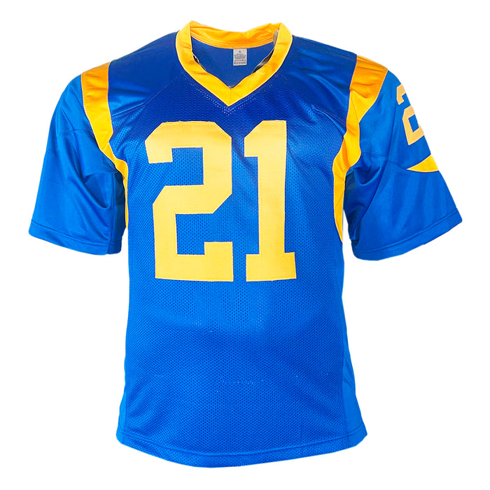 Nolan Cromwell St. Louis Autographed Football Jersey Royal Blue (JSA)