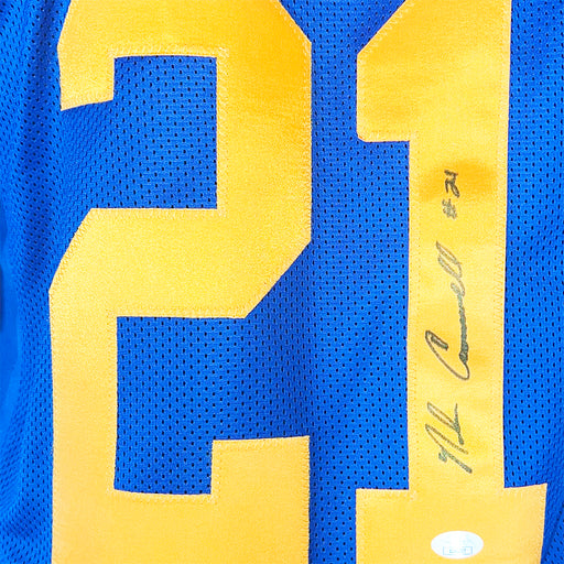 Nolan Cromwell St. Louis Autographed Football Jersey Royal Blue (JSA)