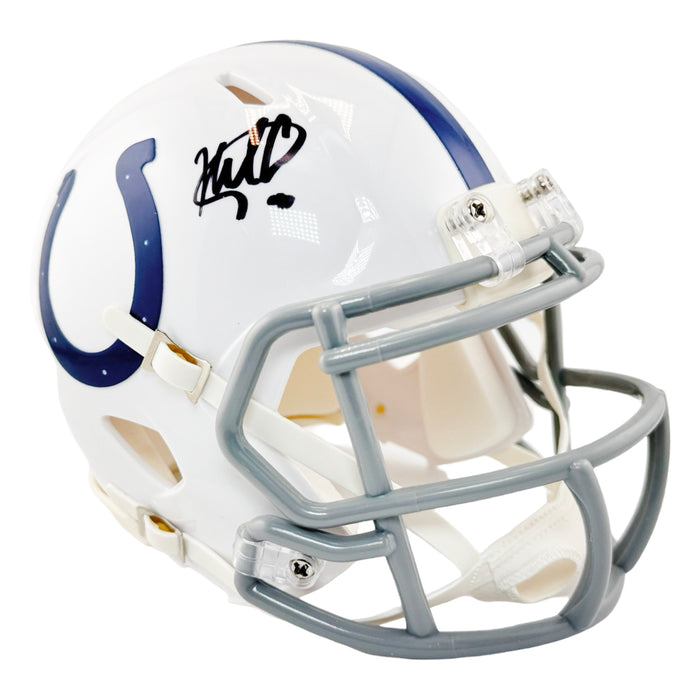 cross on football helmet Nick Cross Signed Indianapolis Colts Speed Mini Football Helmet (JSA)