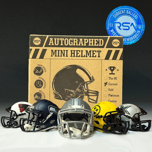 Signed NFL Mini Helmet Mystery Box | Current Baller