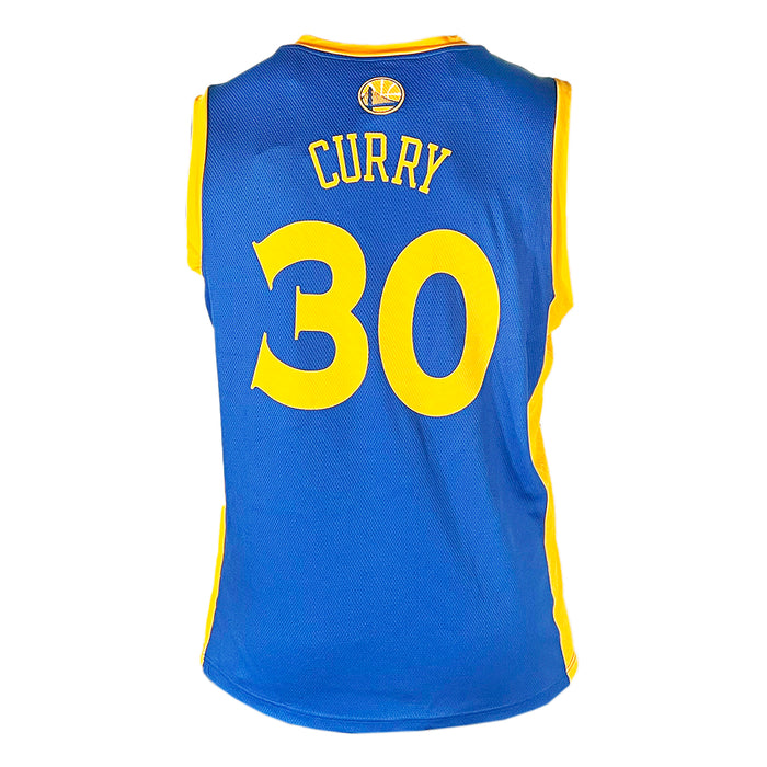 Steph Curry Authentic Golden State Warriors Blue XL Unsigned Fanatics Basketball Jersey