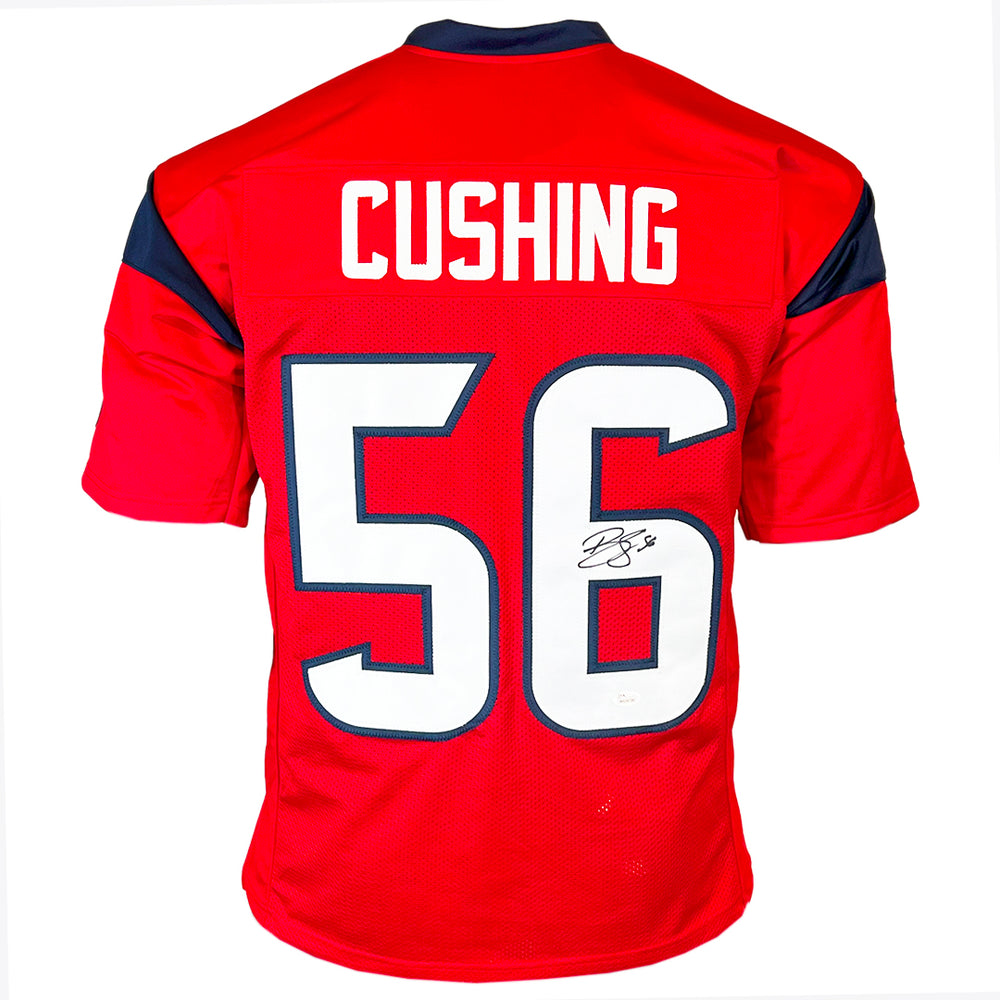 Brian Cushing Autographed Jersey Houston Red, JSA RSA