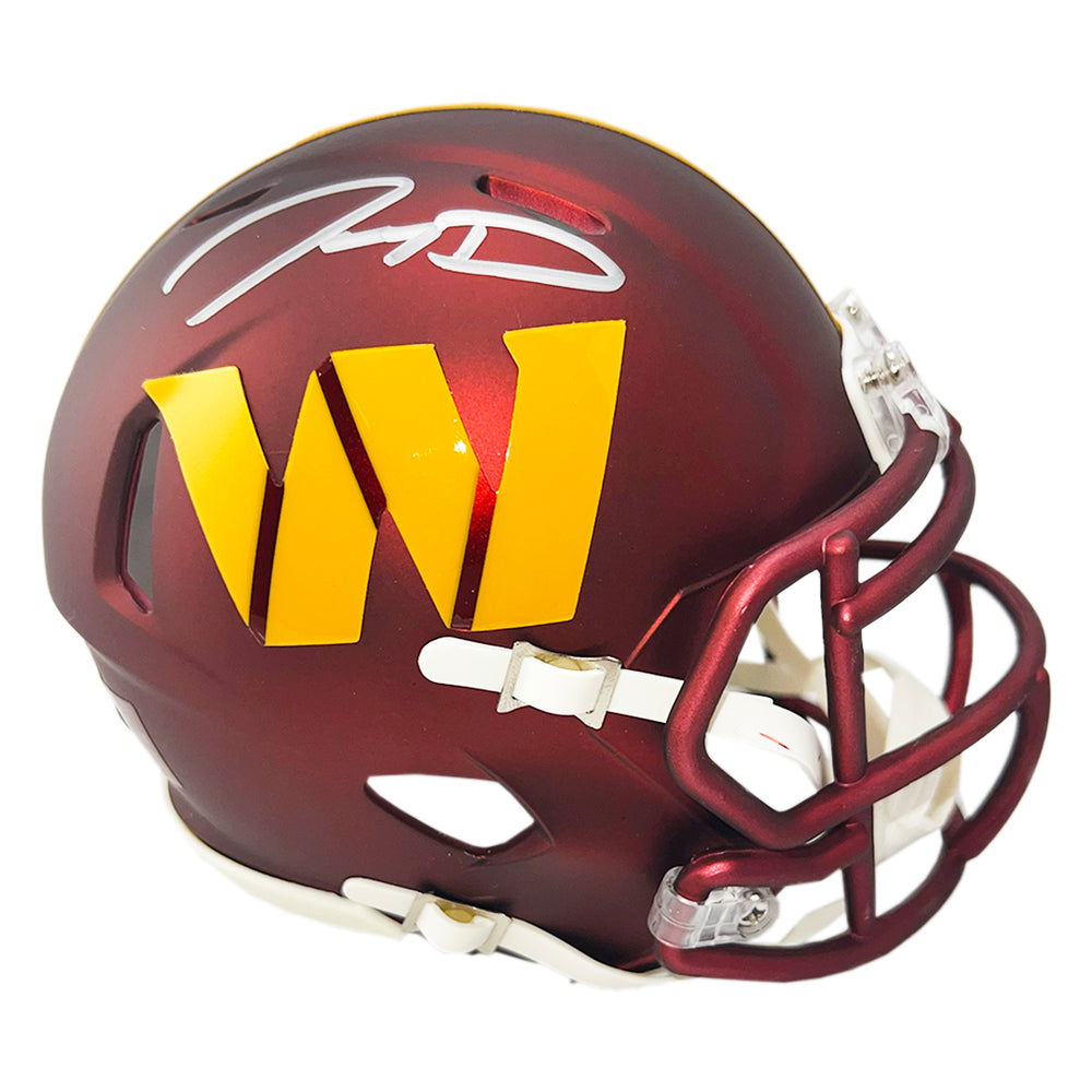 Jayden Daniels Signed Washington Commanders Speed Mini Football Helmet — RSA