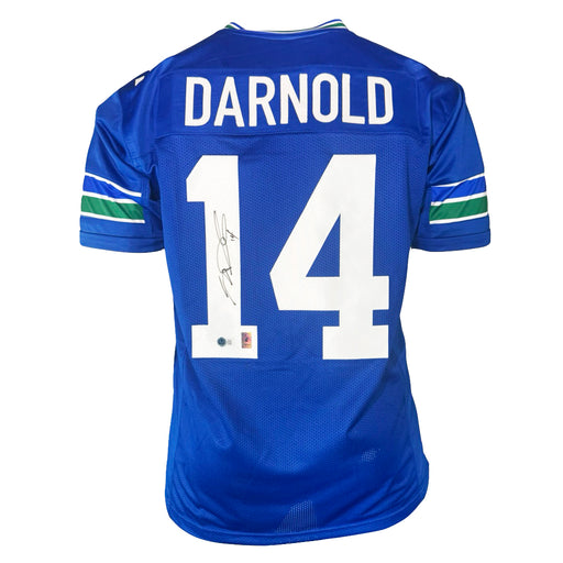 Sam Darnold Signed Seattle Blue Football Jersey (Beckett)