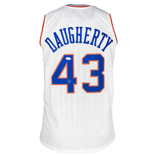 Brad Daugherty Signed Cleveland White Basketball Jersey (JSA)