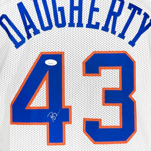 Brad Daugherty Signed Cleveland White Basketball Jersey (JSA)