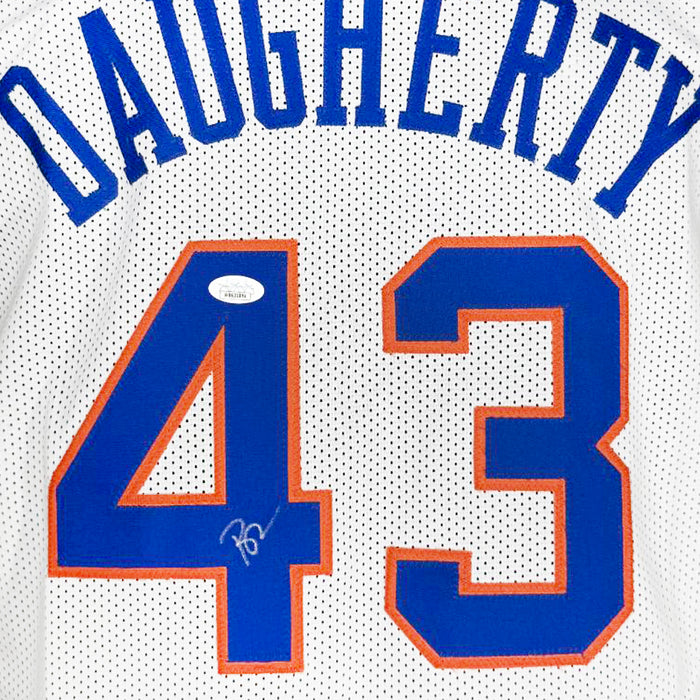 Brad Daugherty Signed Cleveland White Basketball Jersey (JSA)