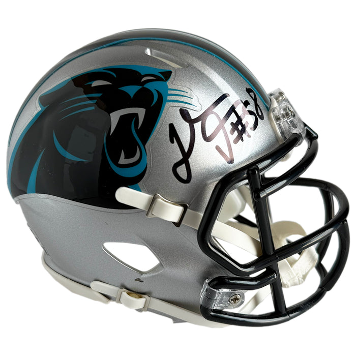 Thomas Davis Sr Signed Carolina Panthers Speed Mini Football Helmet (JSA)