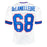 Joe DeLamielleure Signed HOF 03 Inscription Buffalo White Football Jersey (Beckett)
