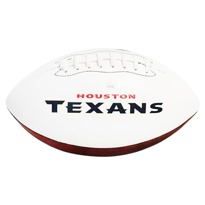 Tank Dell Signed Houston Texans Official NFL Team Logo Football (JSA)