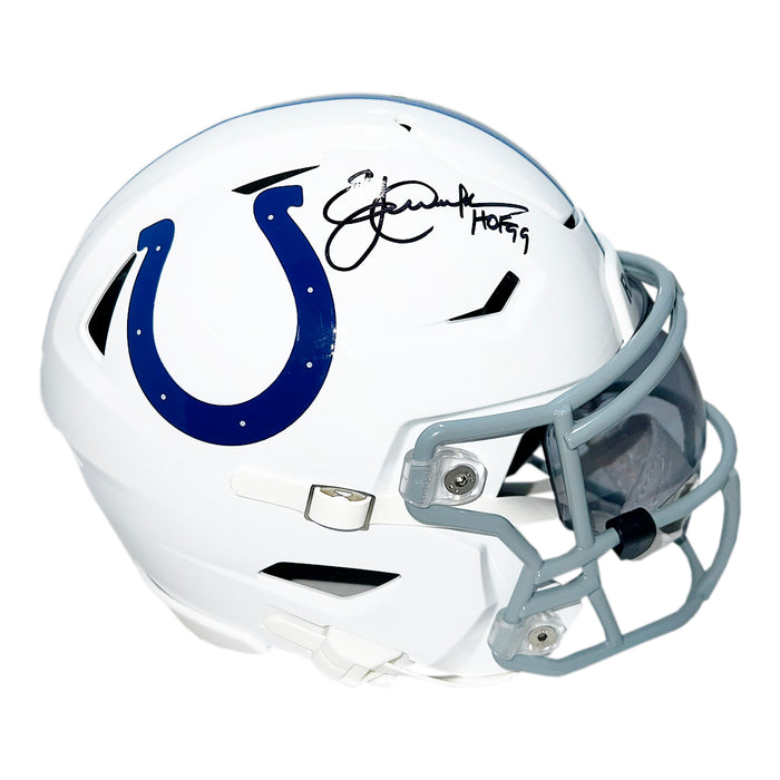 Eric Dickerson Signed HOF 99 Inscription Indianapolis Colts Midi SpeedFlex Football Helmet (Beckett)