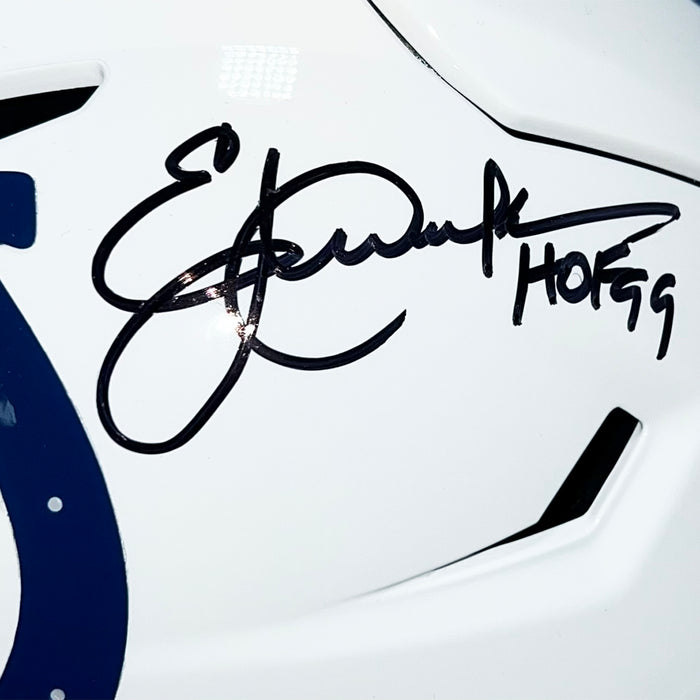 Eric Dickerson Signed HOF 99 Inscription Indianapolis Colts Midi SpeedFlex Football Helmet (Beckett)