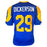 Eric Dickerson Signed HOF 99 Inscription St. Louis Royal Blue Signed on 9 Football Jersey (Beckett)