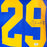 Eric Dickerson Signed HOF 99 Inscription St. Louis Royal Blue Signed on 9 Football Jersey (Beckett)