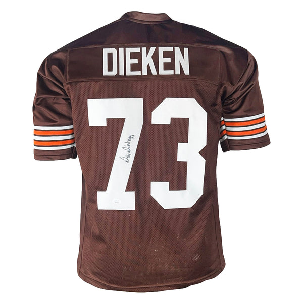 Doug Dieken Signed Cleveland Brown Football Jersey (JSA) — RSA
