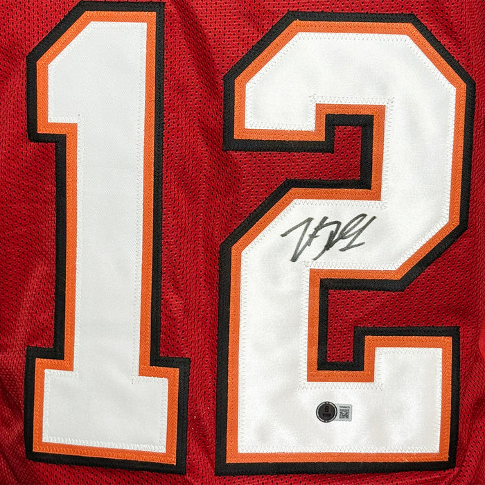 Trent Dilfer Signed Tampa Bay Red Football Jersey (Beckett)