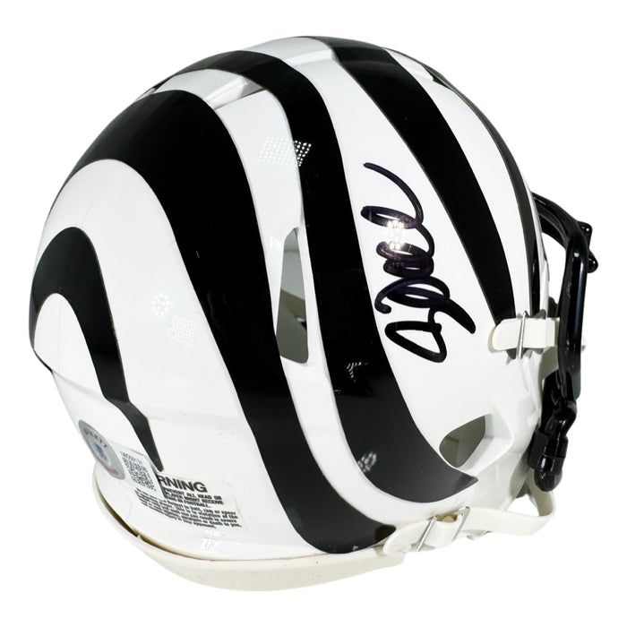 cincinnati bengals motorcycle helmet Corey Dillon Signed Cincinnati Bengals Alternate Speed Mini Football H — RSA