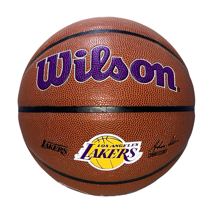 Vlade Divac Signed Los Angeles Lakers Wilson NBA Team Logo Basketball (Beckett)