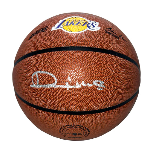 Vlade Divac Signed Los Angeles Lakers Wilson NBA Team Logo Basketball (Beckett)