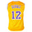 Vlade Divac Signed Los Angeles Yellow Basketball Jersey (Beckett)