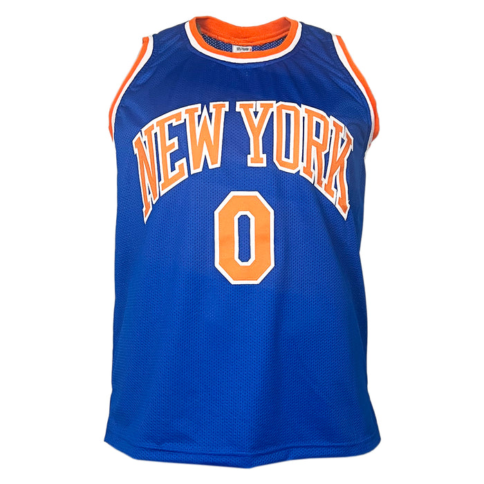 Donte Divincenzo Signed New York Royal Blue Basketball Jersey (Beckett)