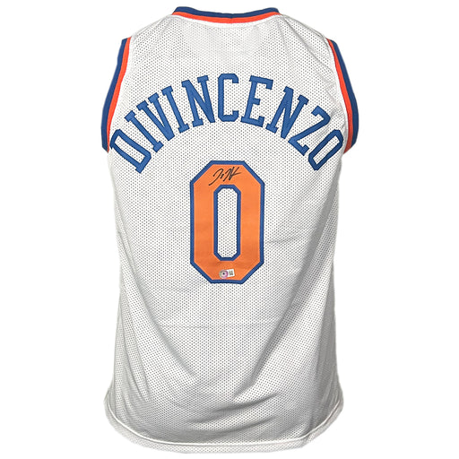 Donte Divincenzo Signed New York White Basketball Jersey (Beckett)